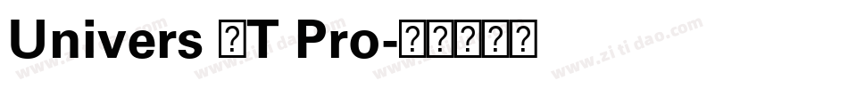 Univers LT Pro字体转换